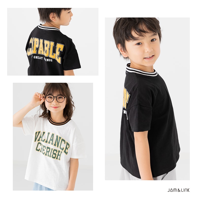 カレッジロゴ プリントTシャツ