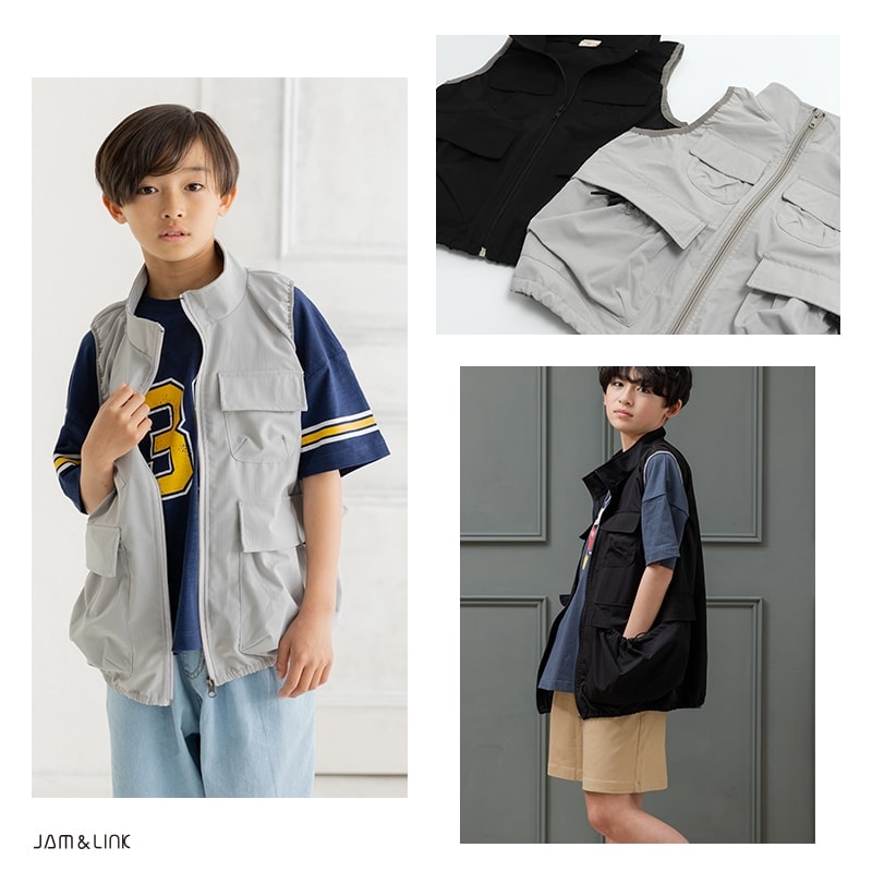 リップストップ ビッグポケットベスト – JAM&LINK リップストップ ビッグポケットベスト – JAM&LINK