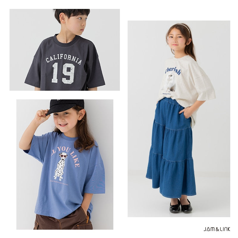 プリント半袖Tシャツ