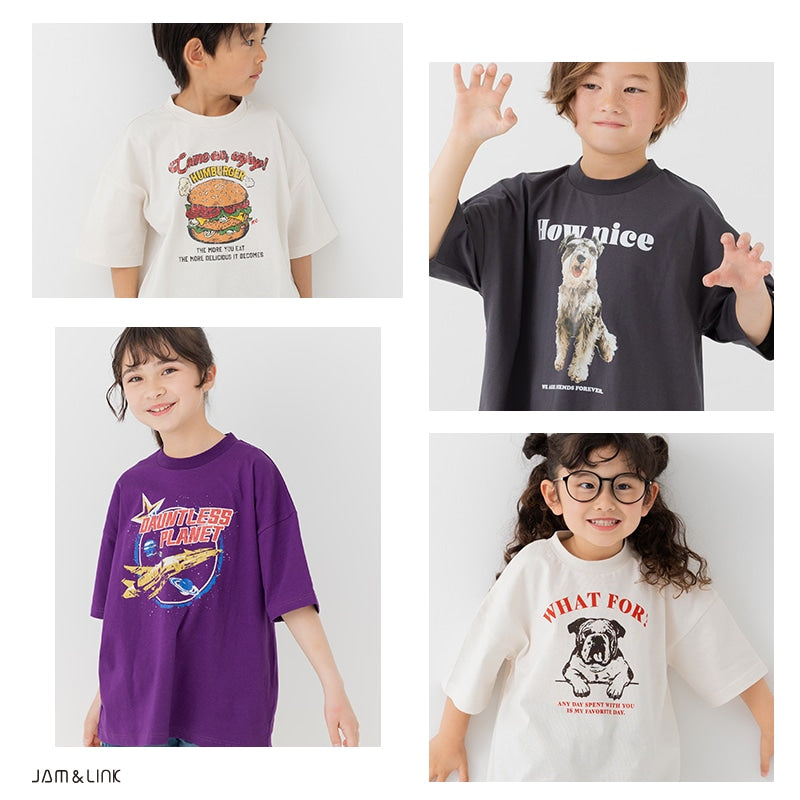 プリント半袖Tシャツ