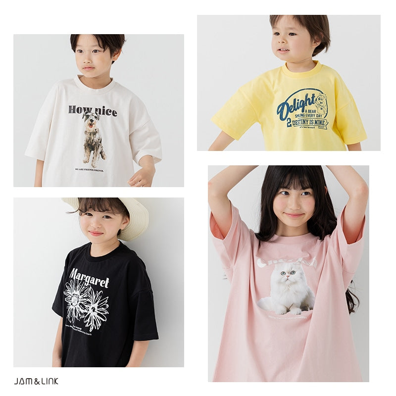 プリント半袖Tシャツ