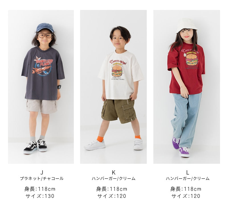 プリント半袖Tシャツ