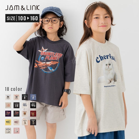 プリント半袖Tシャツ
