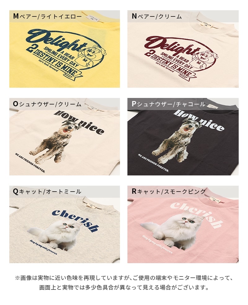 プリント半袖Tシャツ