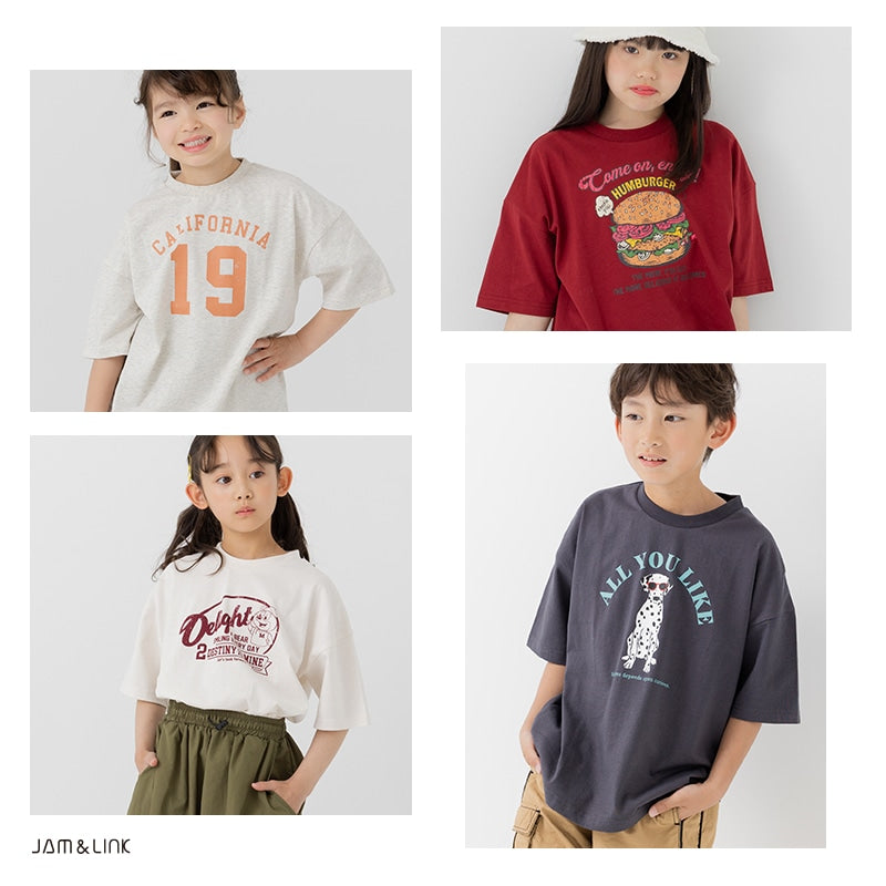 プリント半袖Tシャツ