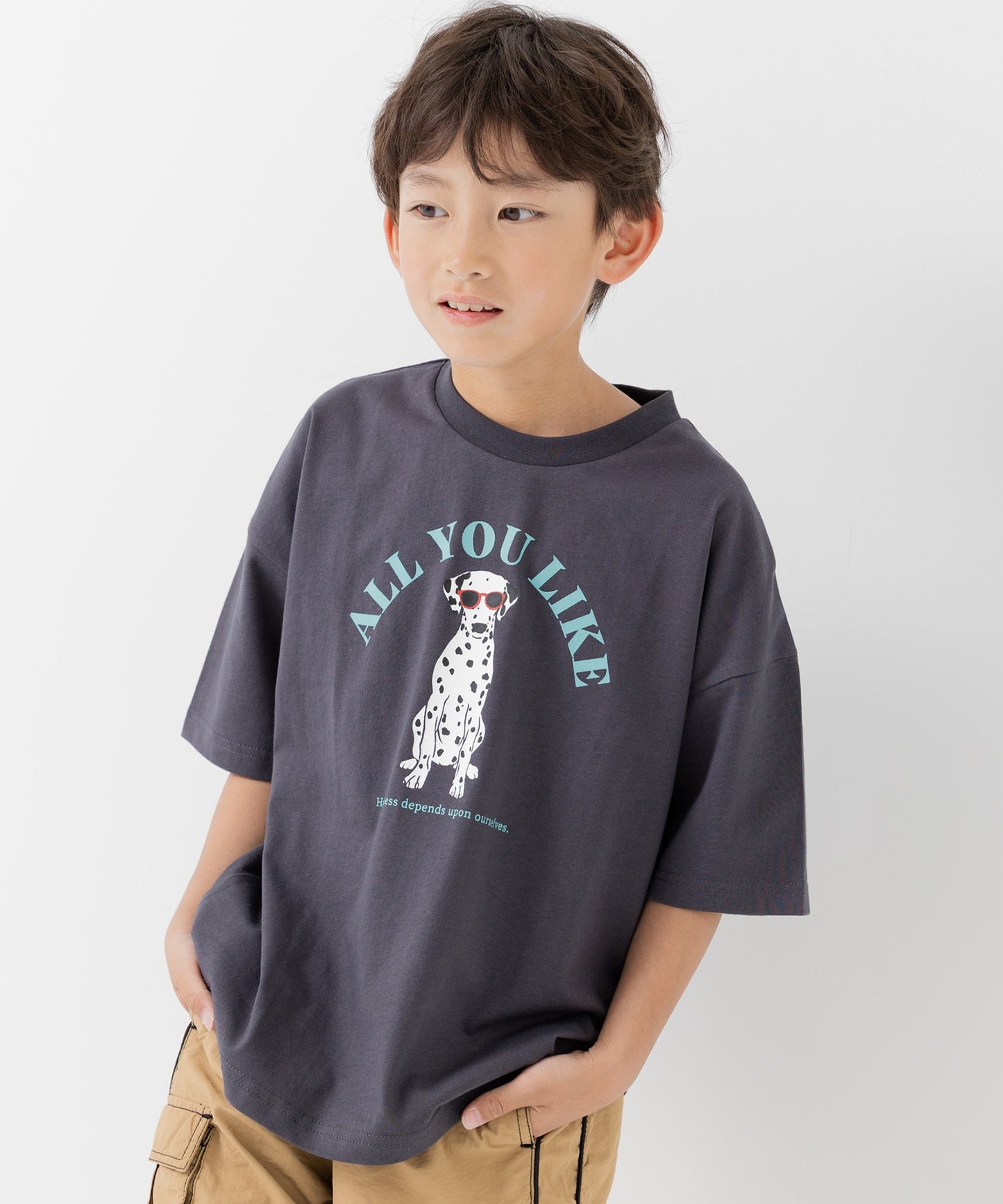 プリント半袖Tシャツ