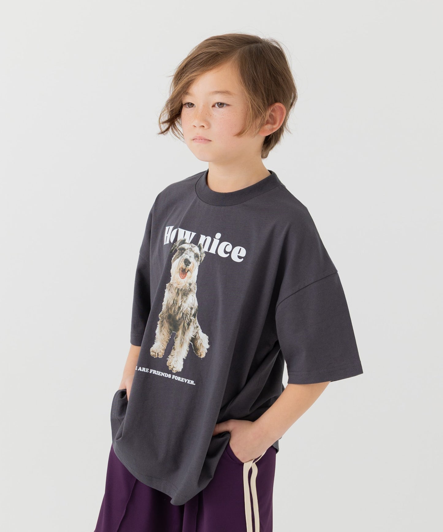 プリント半袖Tシャツ