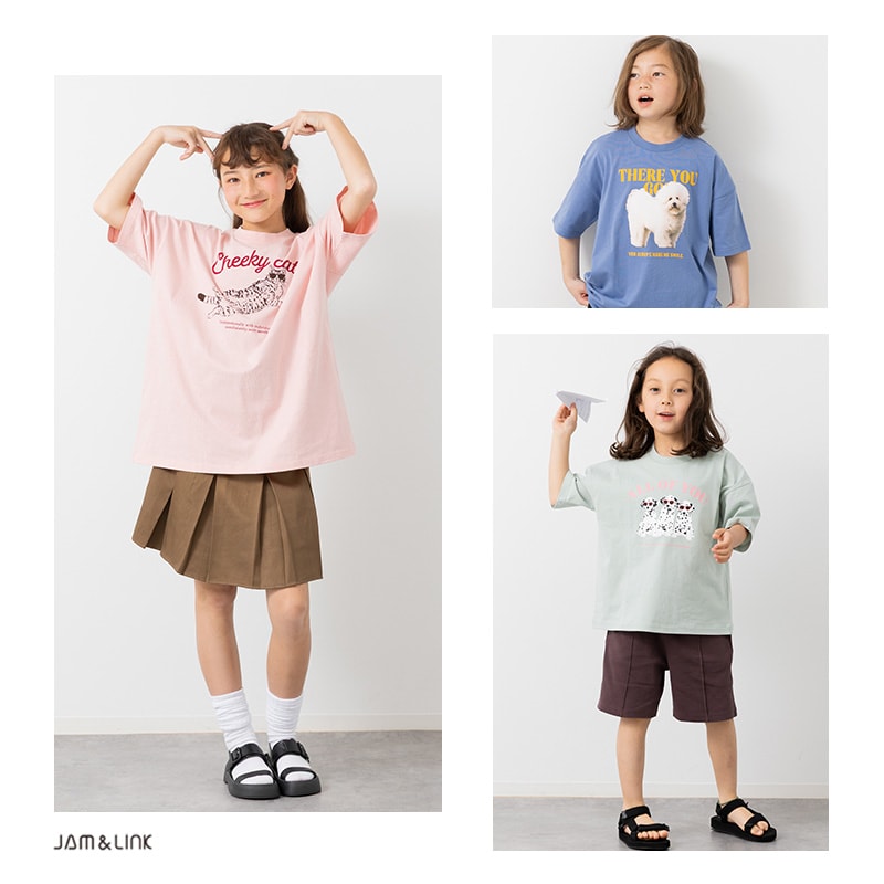 プリント半袖Tシャツ
