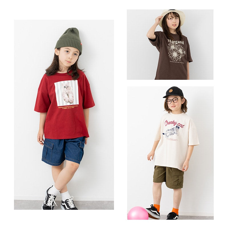 プリント半袖Tシャツ