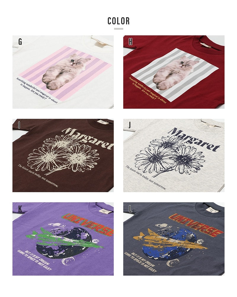 プリント半袖Tシャツ