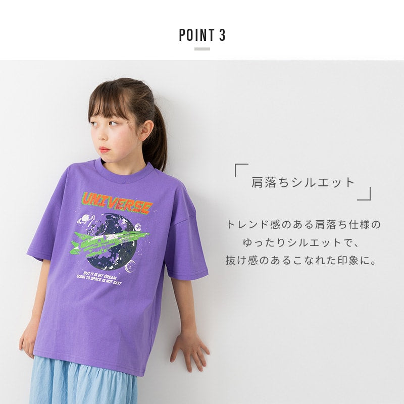 プリント半袖Tシャツ