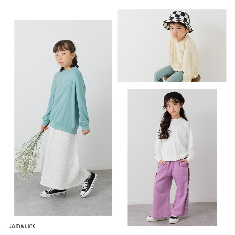 抗ピリング加工 ワイドシルエット 長袖Tシャツ