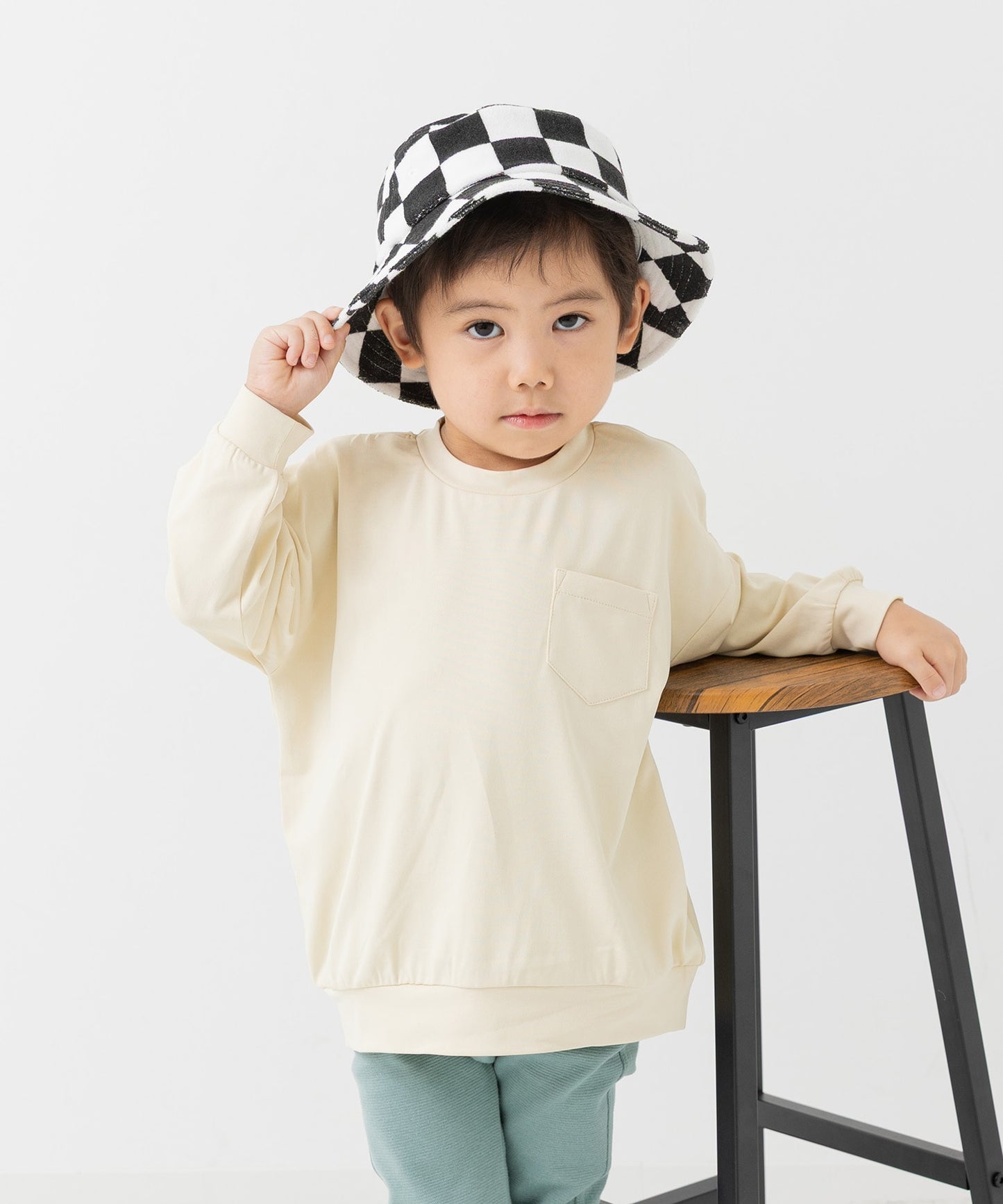 抗ピリング加工 ワイドシルエット 長袖Tシャツ