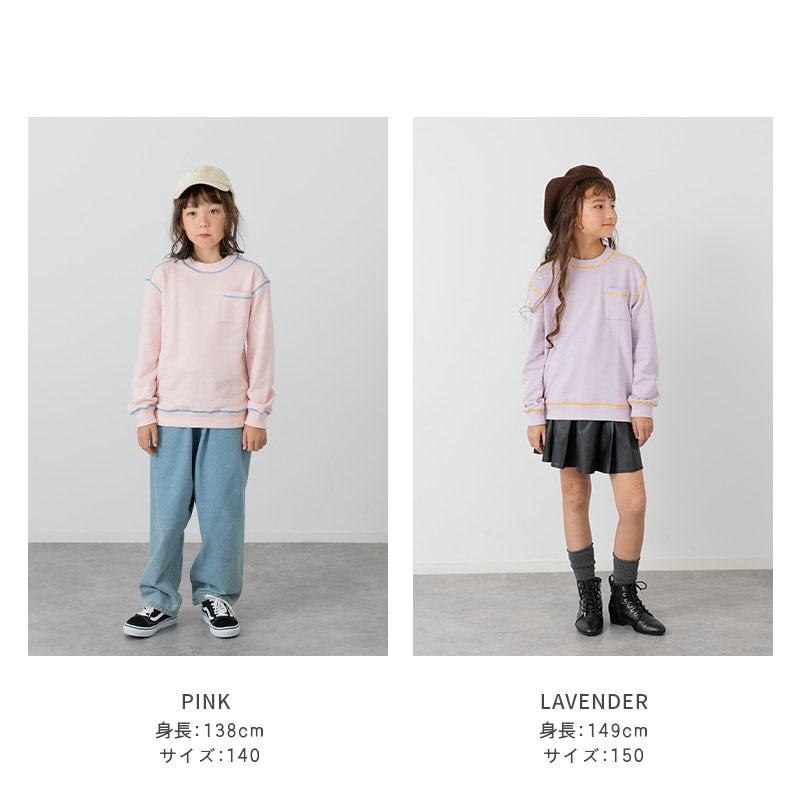 配色ステッチトレーナー