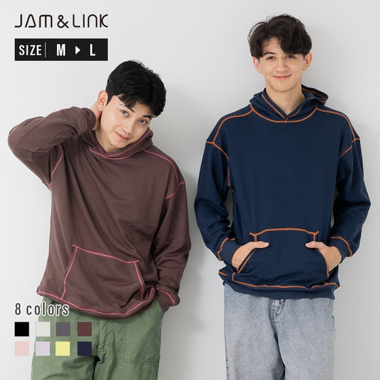 配色ステッチパーカー（大人）