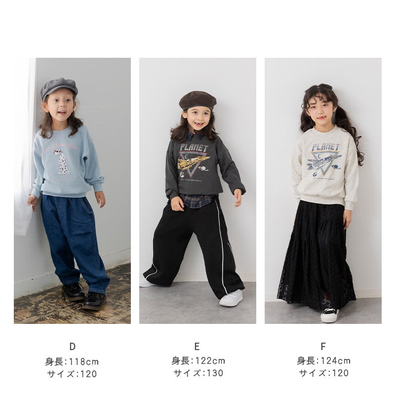 プリント裏毛トレーナー