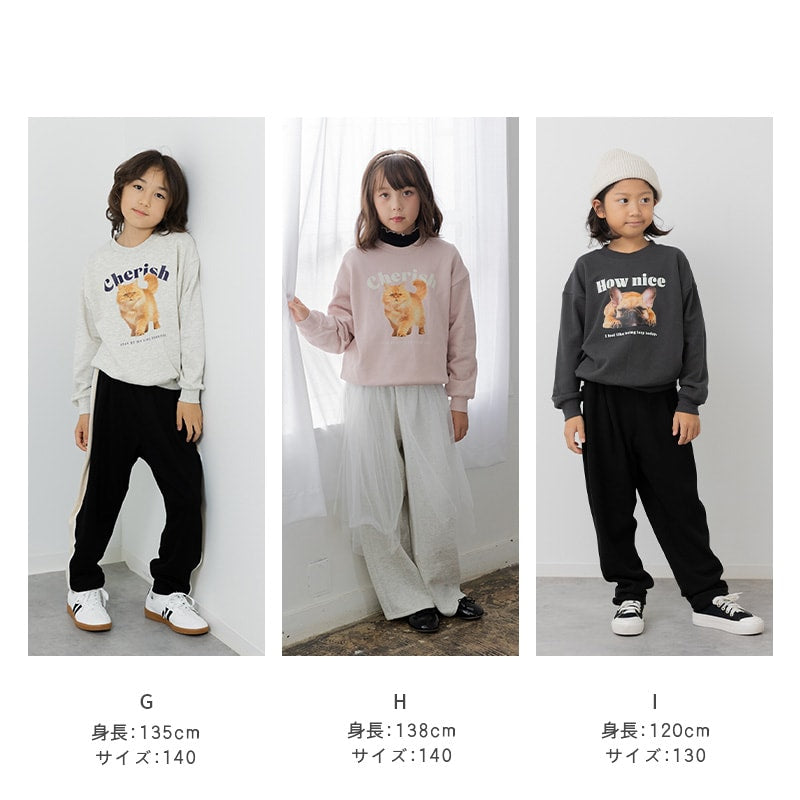 プリント裏毛トレーナー