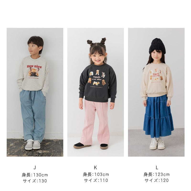 プリント裏毛トレーナー