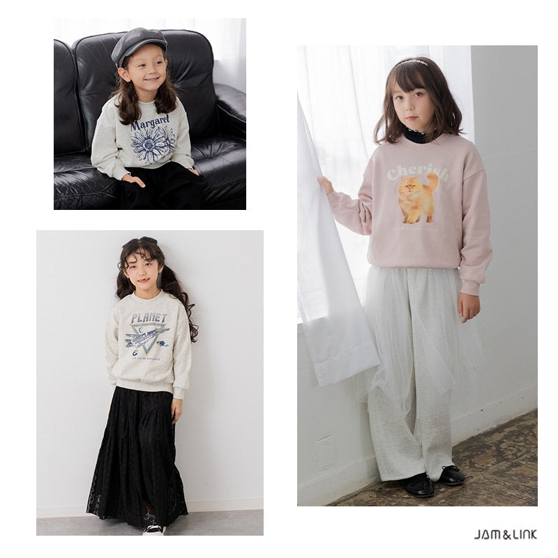 プリント裏毛トレーナー