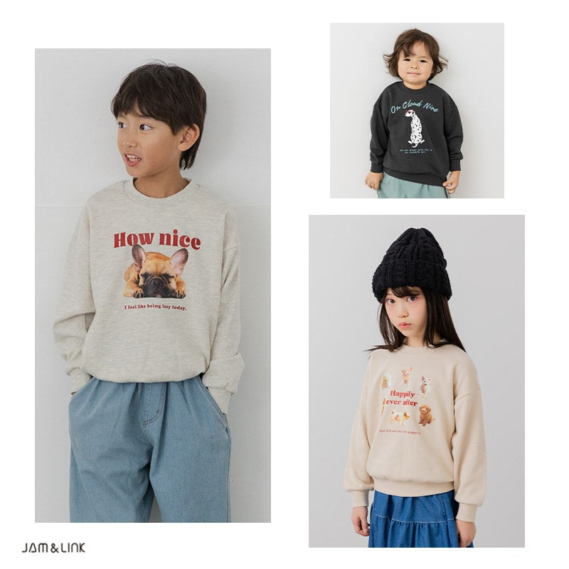 プリント裏毛トレーナー