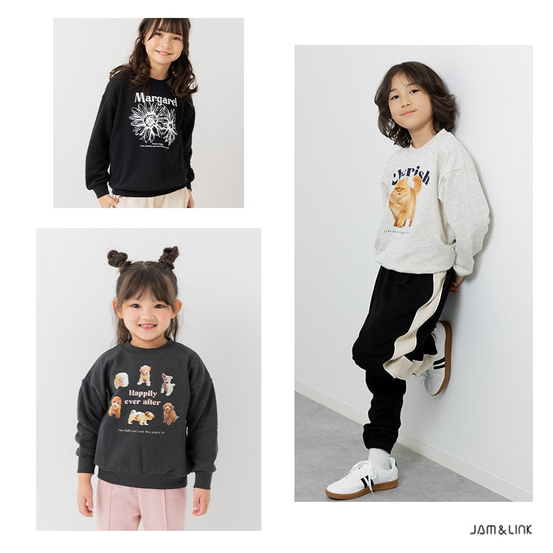 プリント裏毛トレーナー