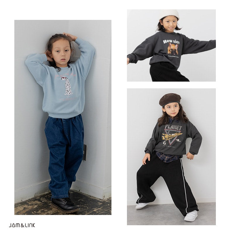 プリント裏毛トレーナー