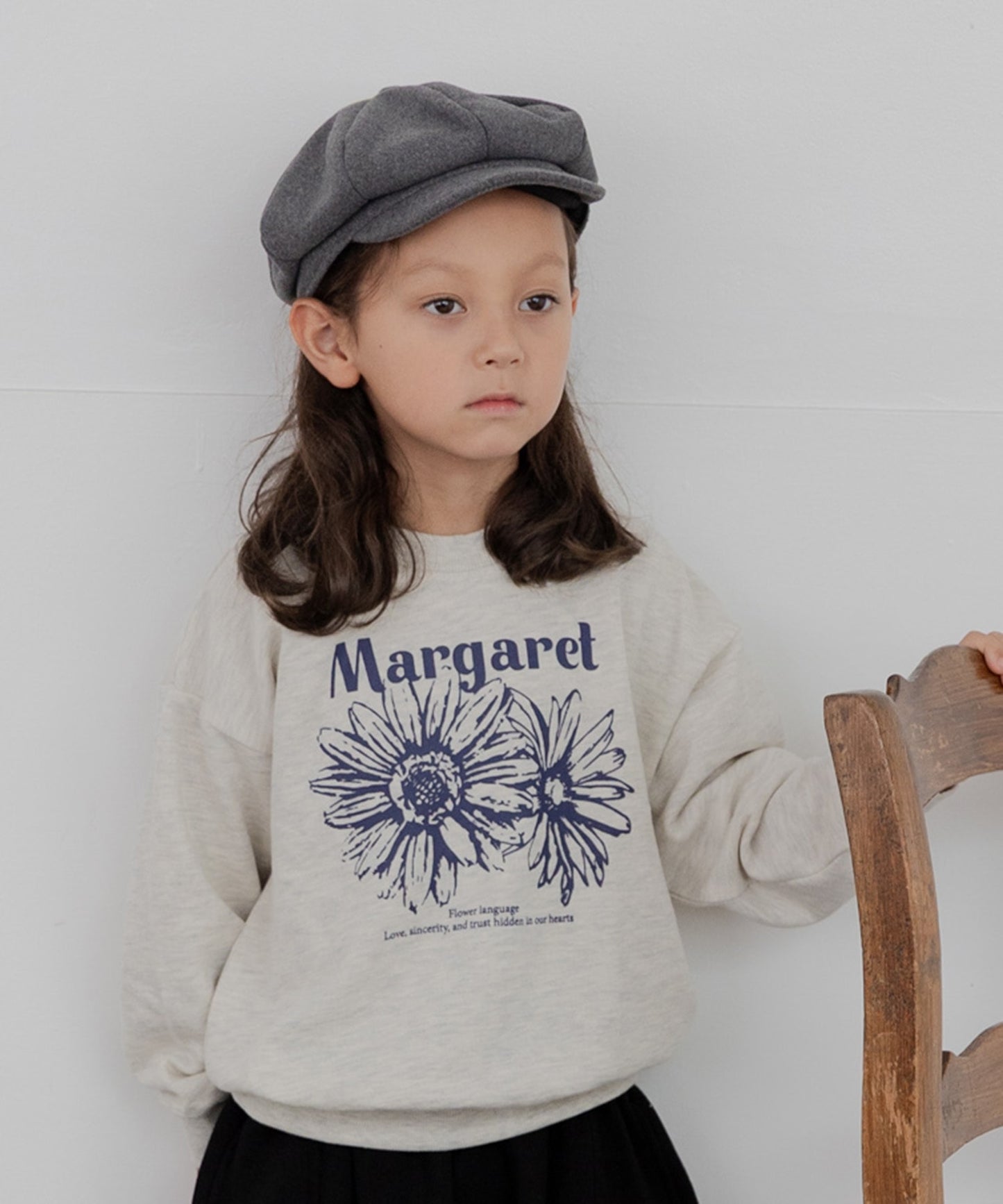 プリント裏毛トレーナー