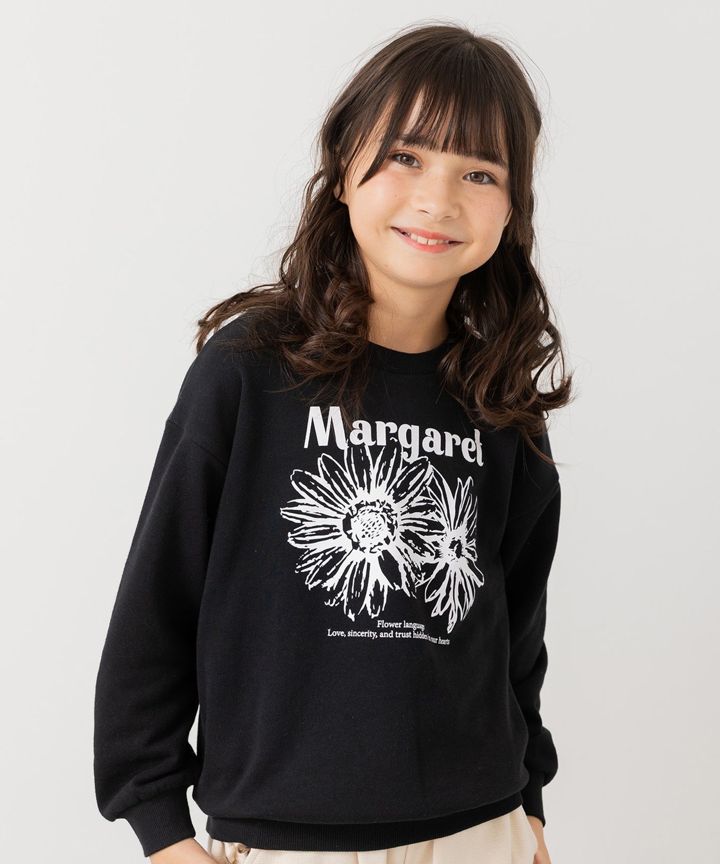 プリント裏毛トレーナー