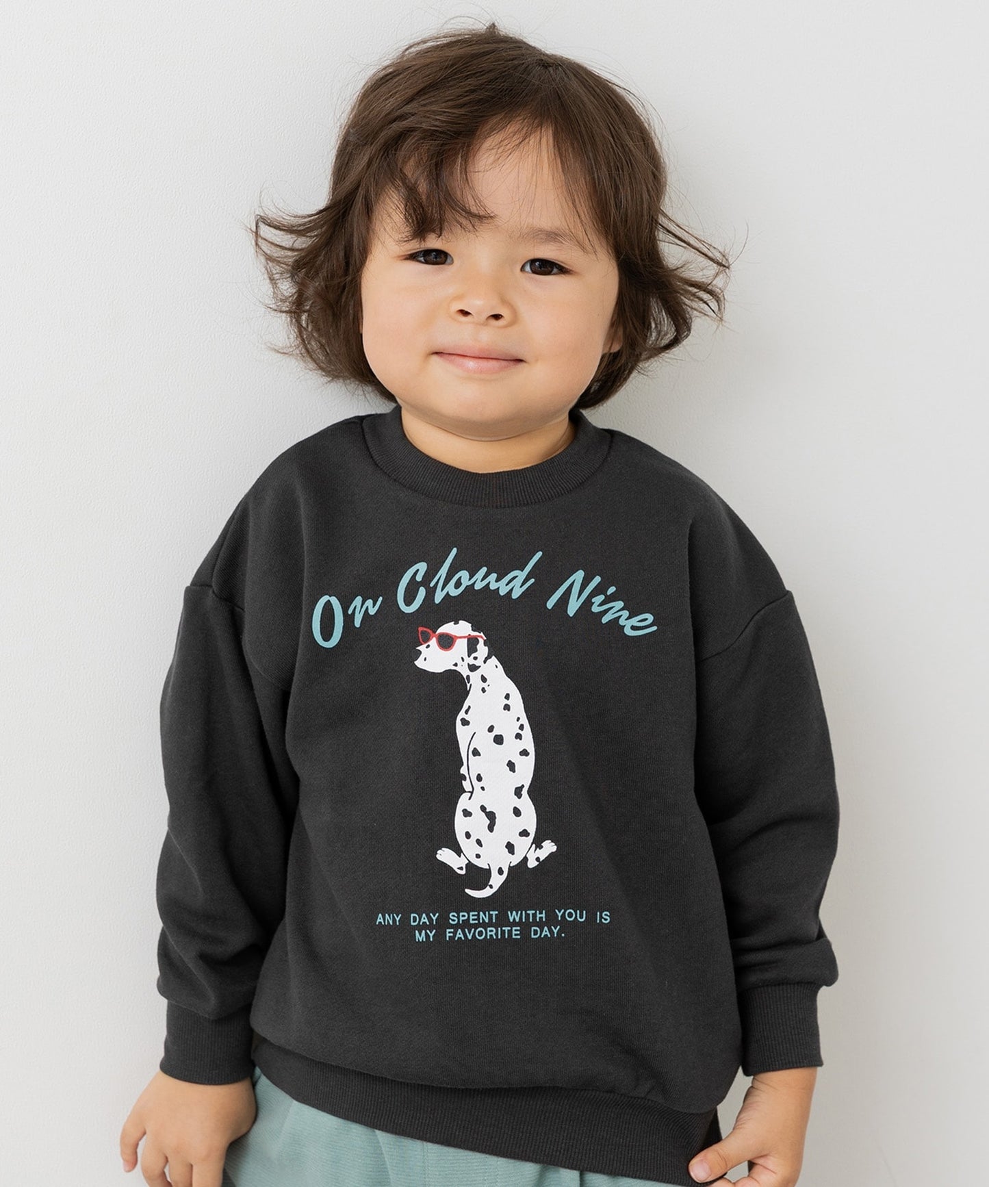 プリント裏毛トレーナー