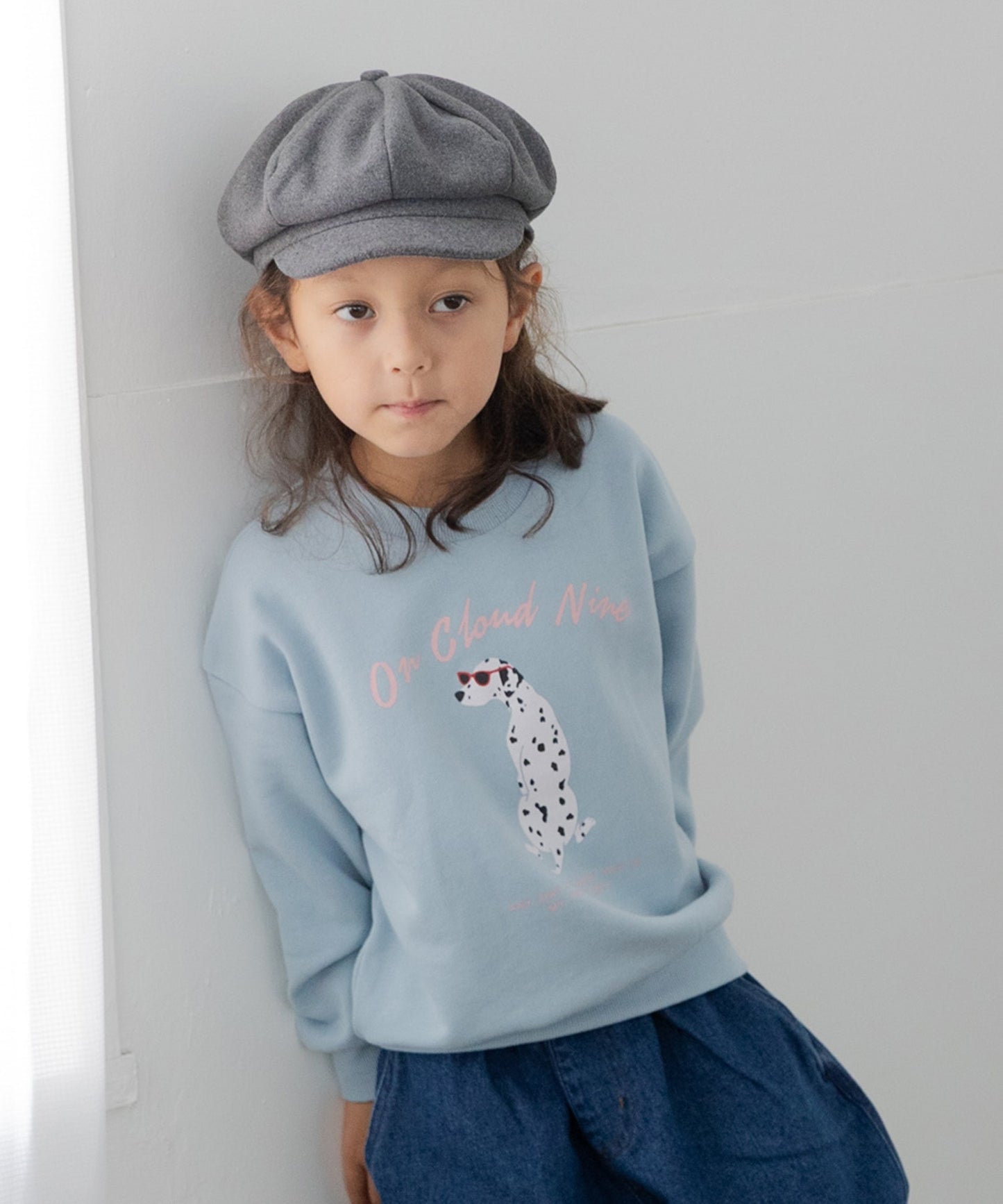 プリント裏毛トレーナー