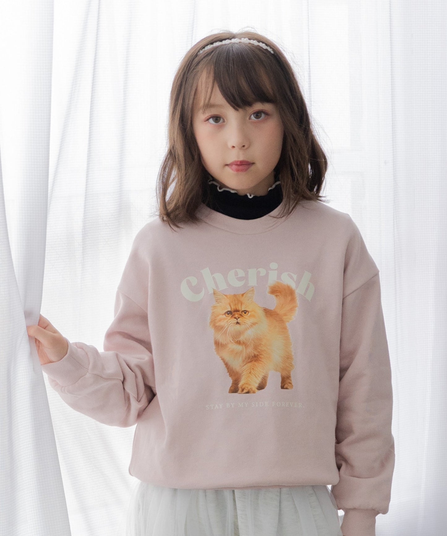 プリント裏毛トレーナー