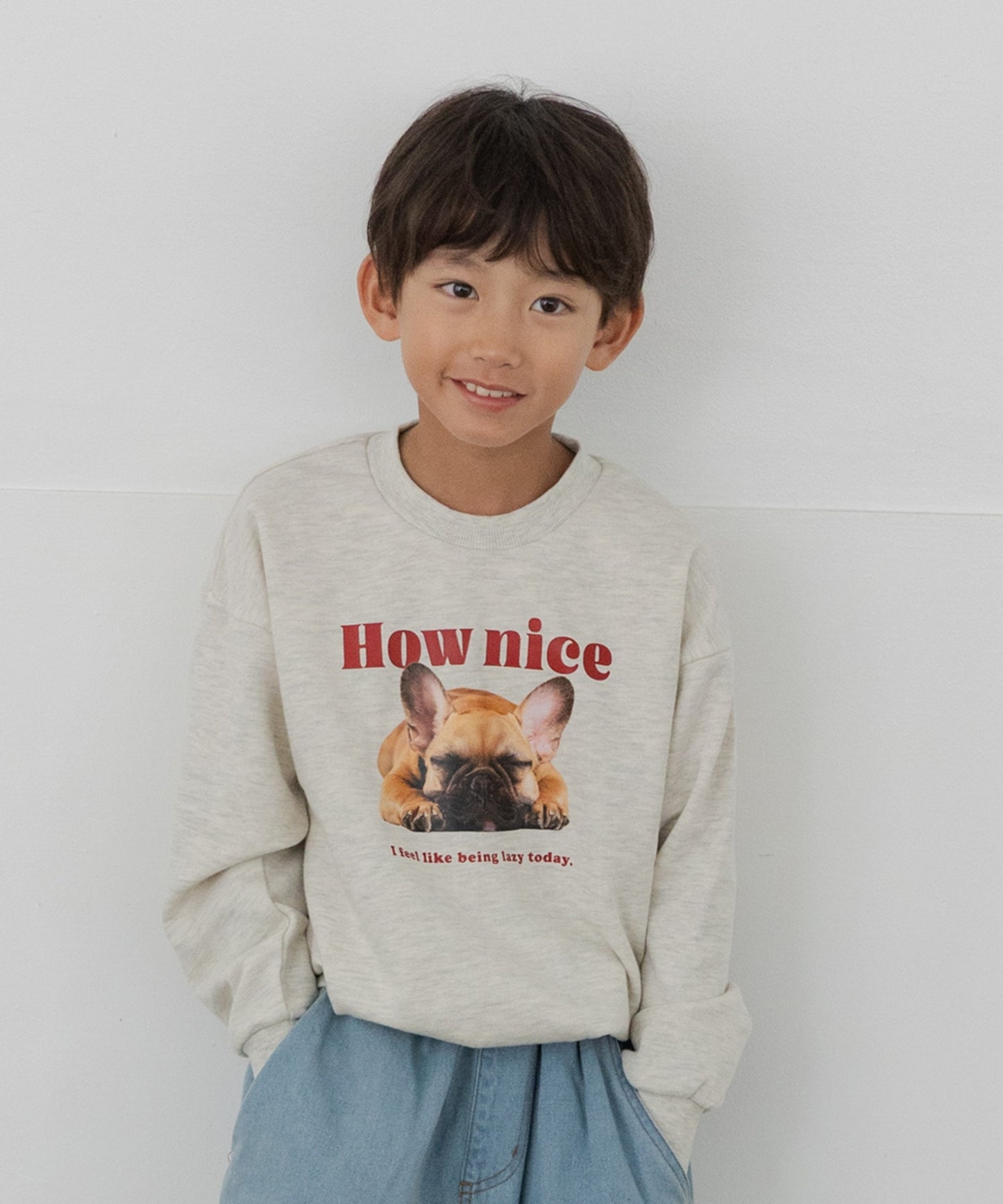 プリント裏毛トレーナー