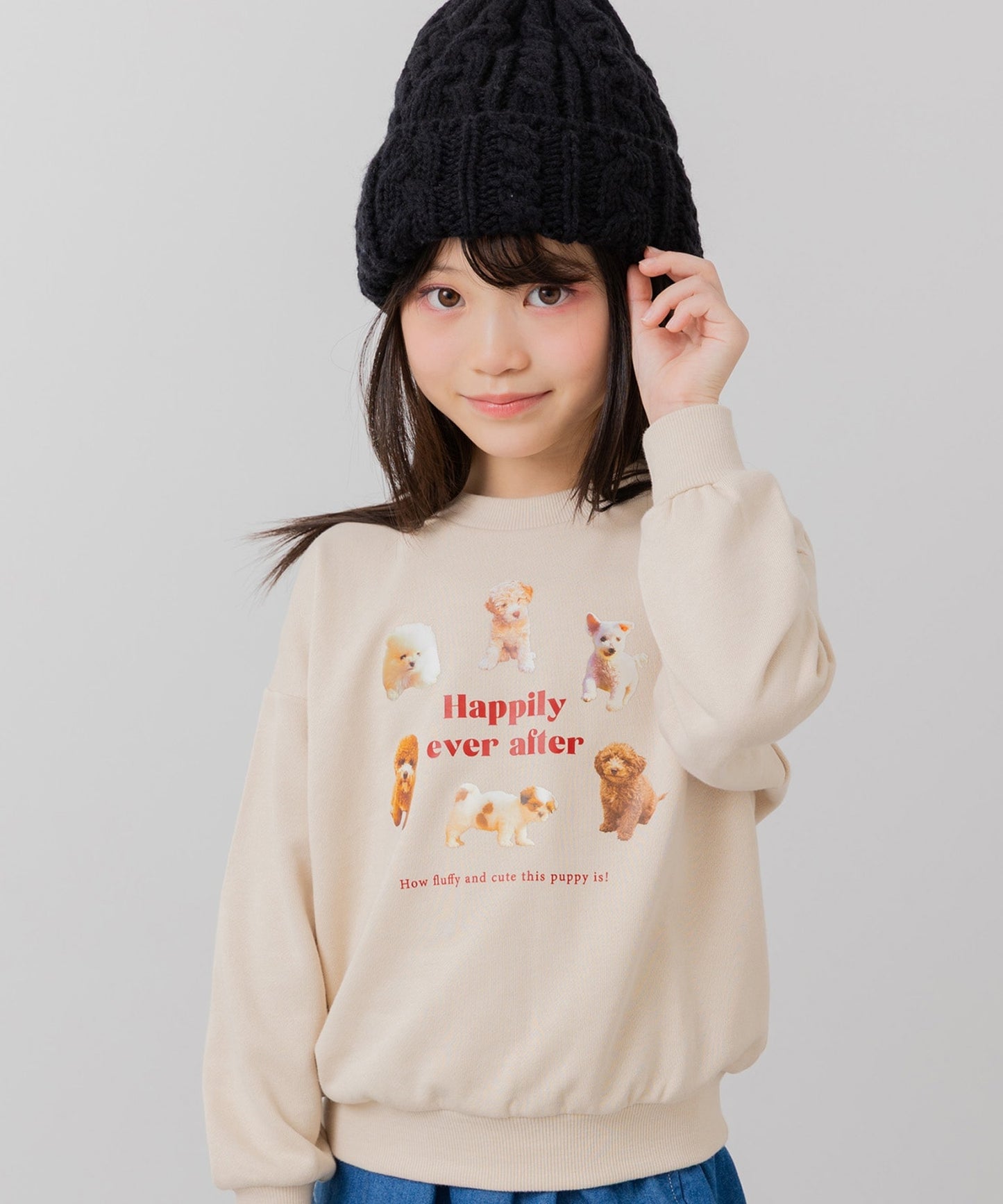 プリント裏毛トレーナー