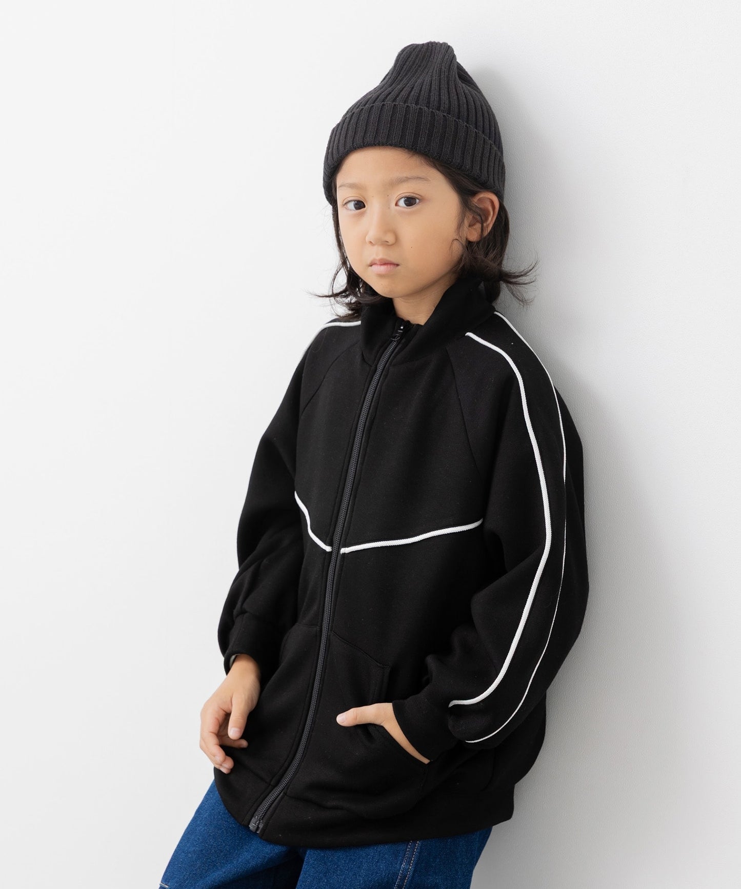 ダンボールニットパイピングジャケット