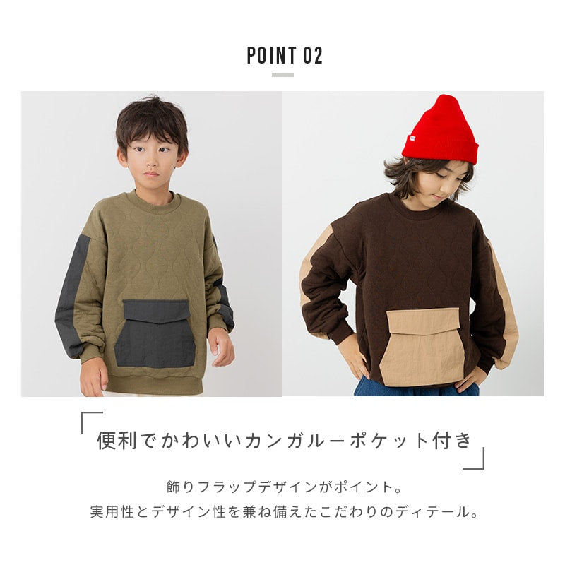 ニットキルトトレーナー