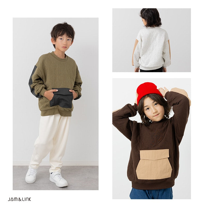 ニットキルトトレーナー