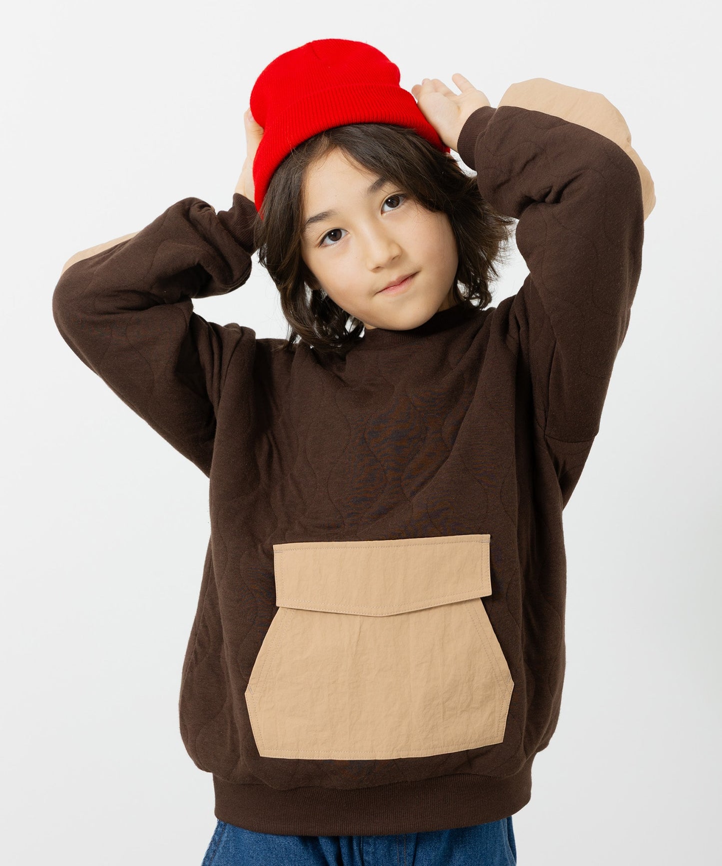 ニットキルトトレーナー