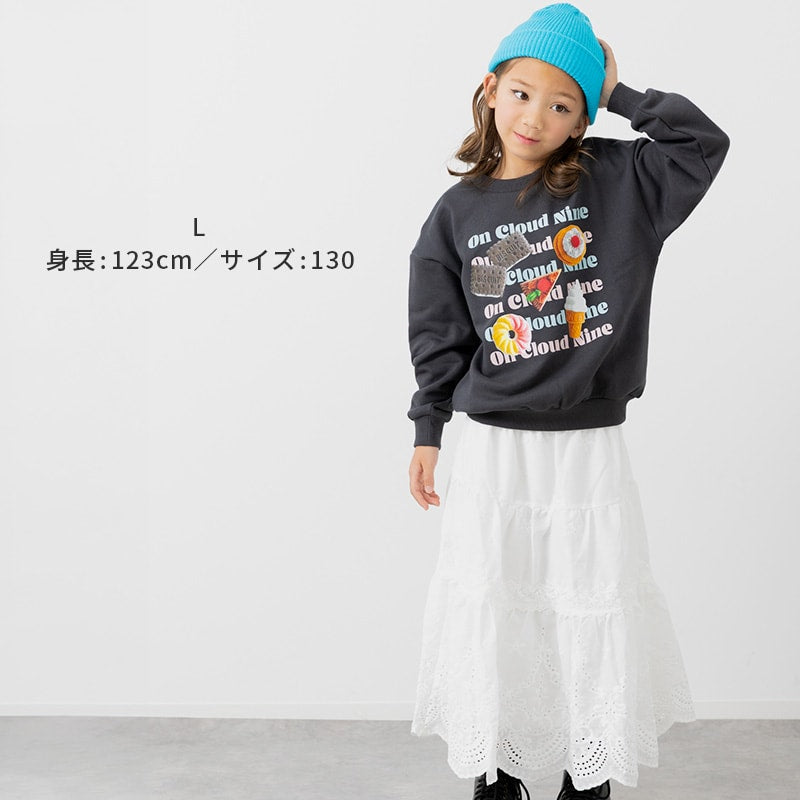 プリント裏毛トレーナー