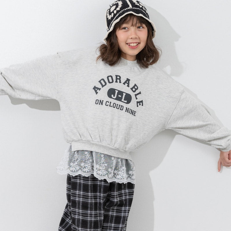 JL女児肩あき裾レーストレーナー