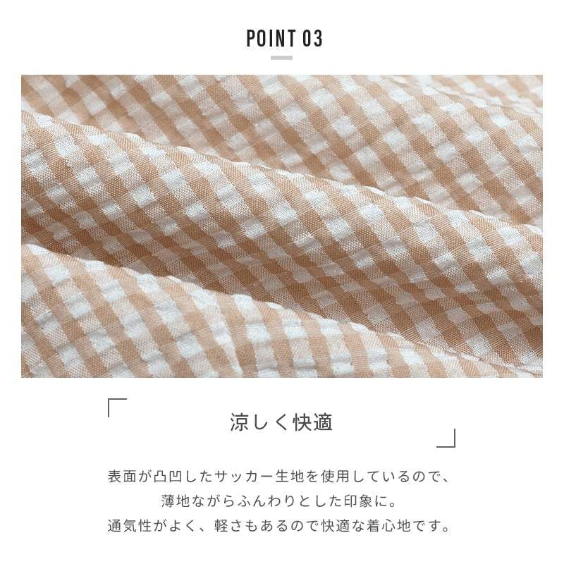 【ZOY美品】ゴルフ推奨❗️軽量シアーサッカーギンガムチェックスカート ZOY美品】ゴルフ推奨❗️軽量シアーサッカーギンガムチェック
