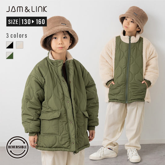 リバーシブル中綿ボアジャケット