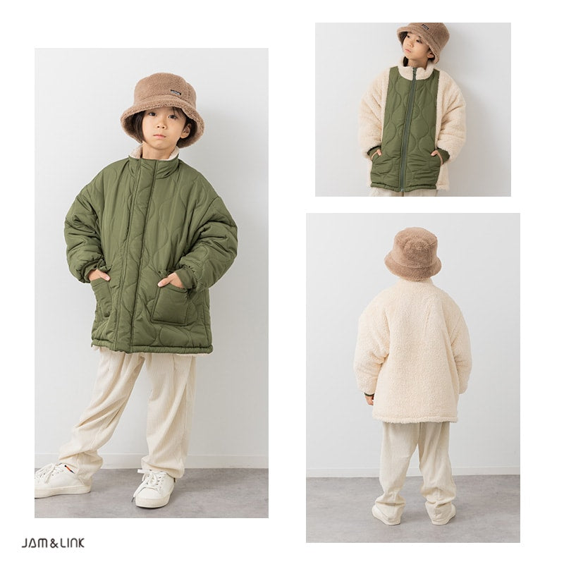リバーシブル中綿ボアジャケット