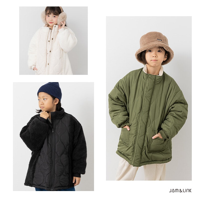リバーシブル中綿ボアジャケット