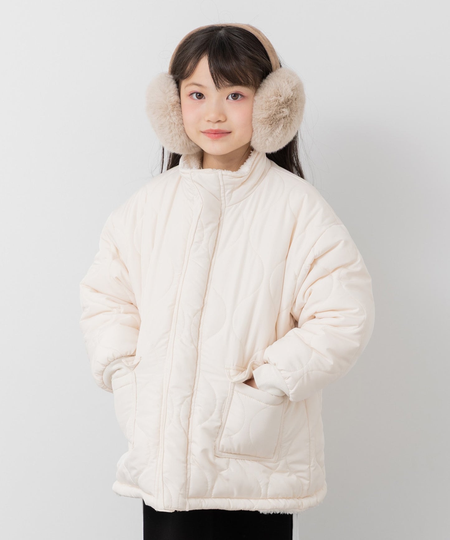 リバーシブル中綿ボアジャケット