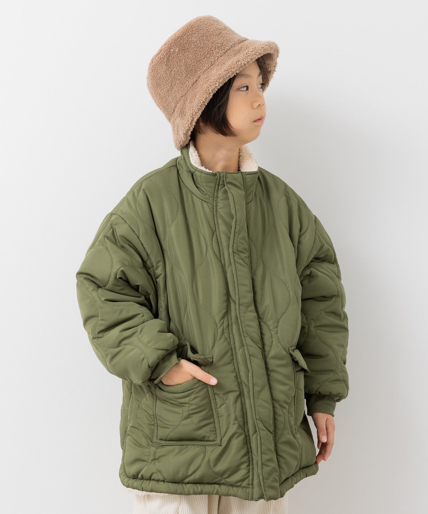 リバーシブル中綿ボアジャケット