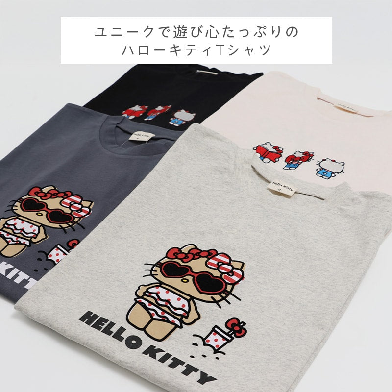 〈サンリオ〉ハローキティ/半袖Tシャツ（大人）