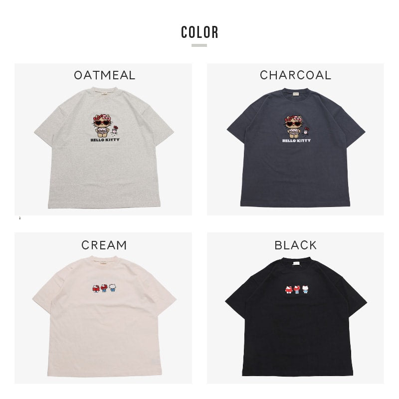 〈サンリオ〉ハローキティ/半袖Tシャツ（大人）