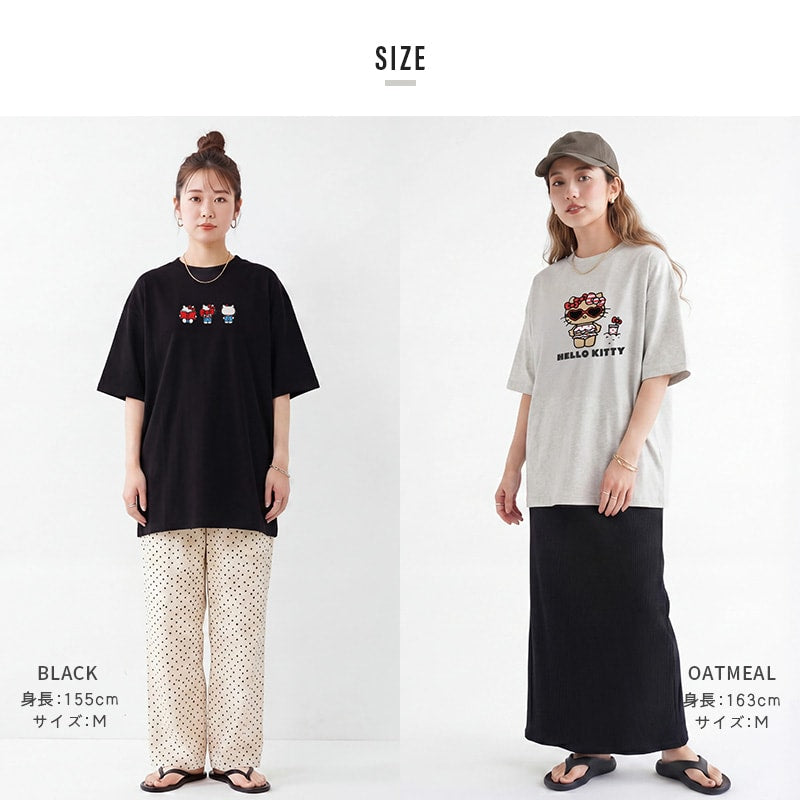 〈サンリオ〉ハローキティ/半袖Tシャツ（大人）