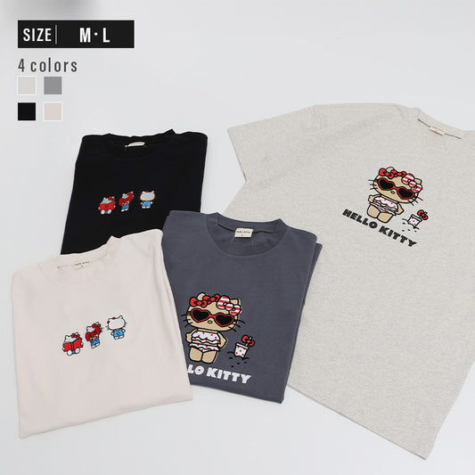 〈サンリオ〉ハローキティ/半袖Tシャツ（大人）