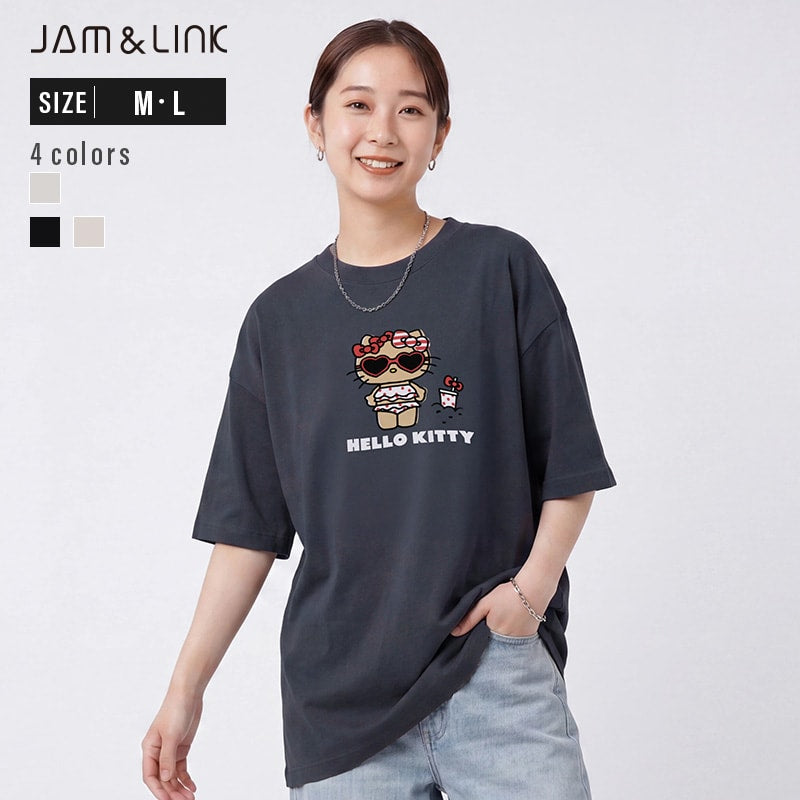 〈サンリオ〉ハローキティ/半袖Tシャツ（大人）